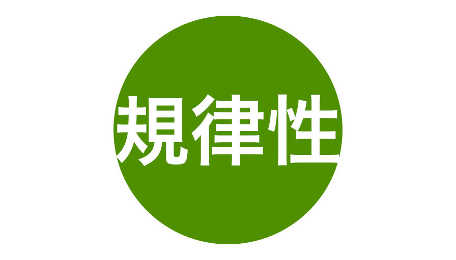 “規律性”の確認