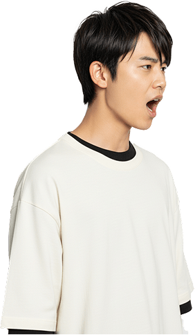 練習中の男の子